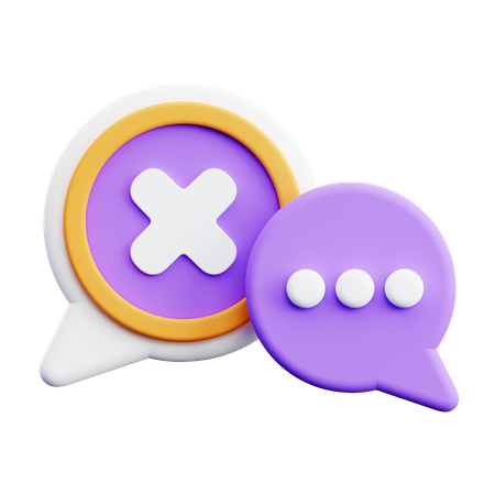 No Comment  3D Icon