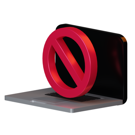 No computer  3D Illustration