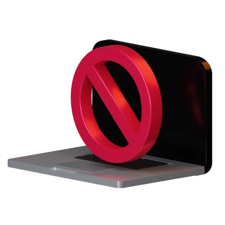 No computer  3D Illustration