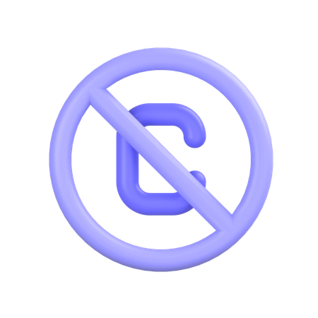 No Copyright  3D Icon