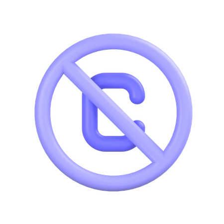 No Copyright  3D Icon