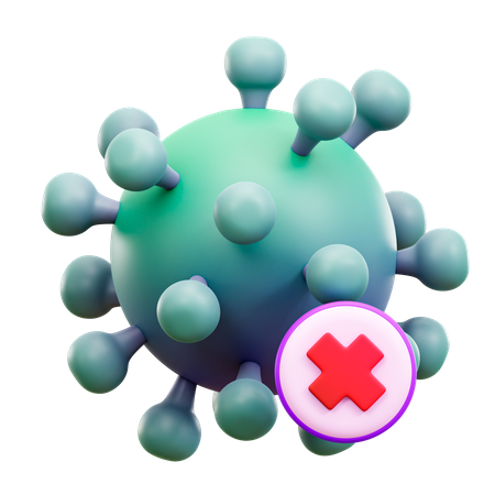 No Coronavirus 3D Illustration