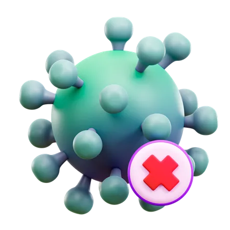 No Coronavirus 3D Illustration