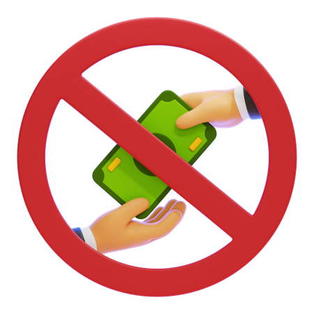 NO CORRUPTION  3D Icon
