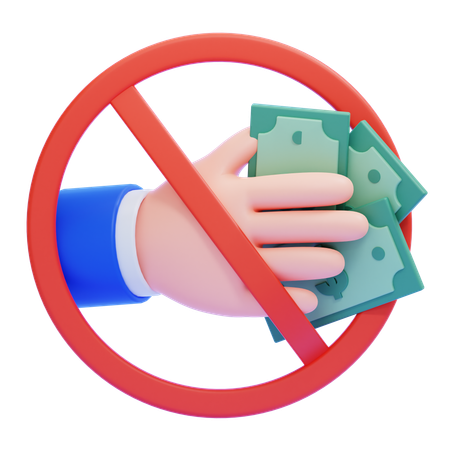 No Corruption  3D Icon