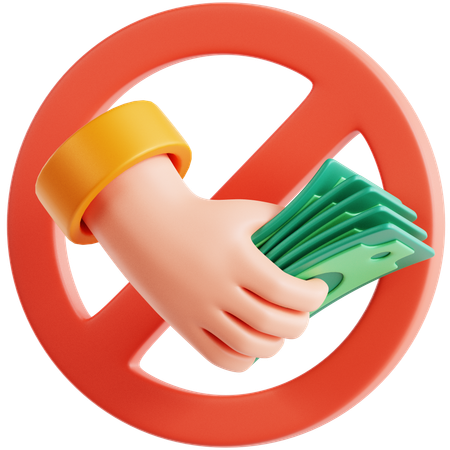 No Corruption  3D Icon