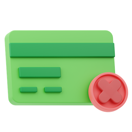 No Credit Card  3D Icon