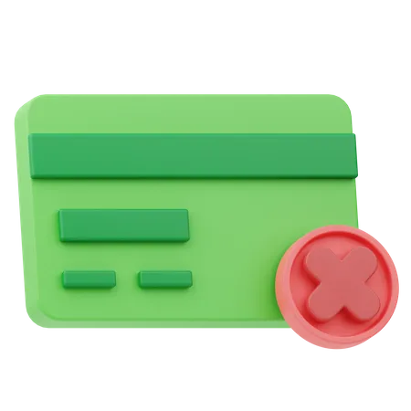 No Credit Card  3D Icon