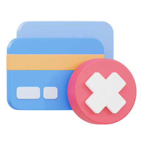 No Credit Card  3D Icon