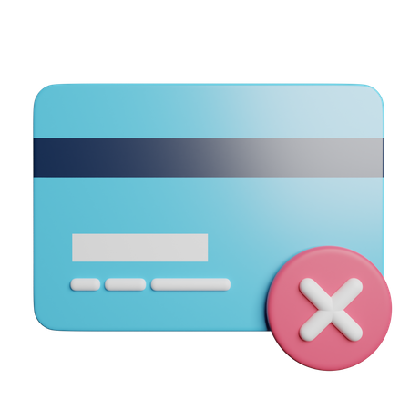 No Credit Card  3D Icon