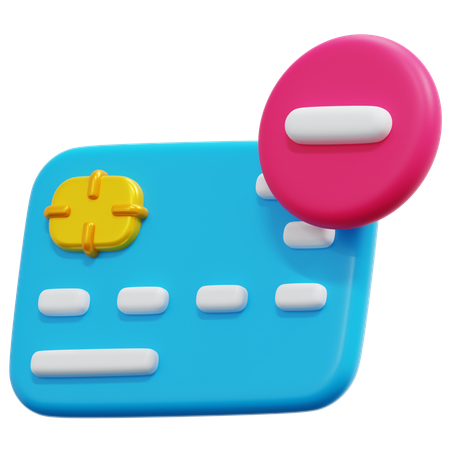 No Credit Card  3D Icon