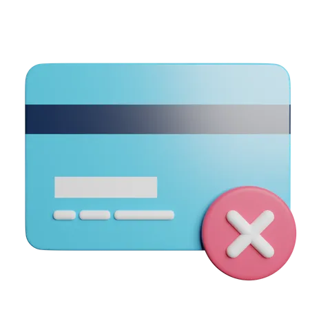 No Credit Card Banned 3D Icon