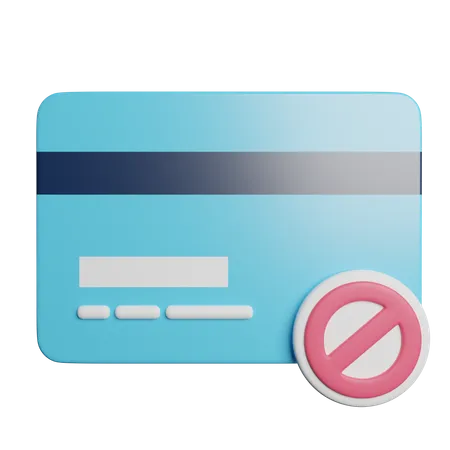 No Credit Card  3D Icon