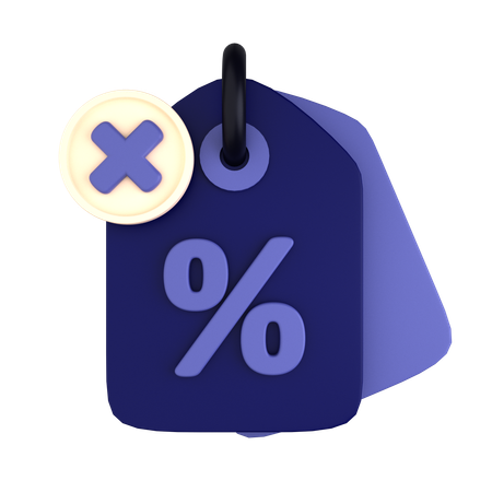 No Discount  3D Icon