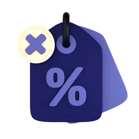 No Discount  3D Icon