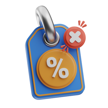 No Discount  3D Icon