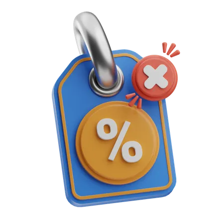 No Discount  3D Icon