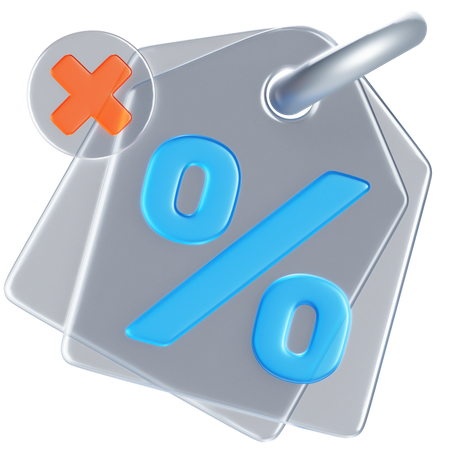 No discount  3D Icon