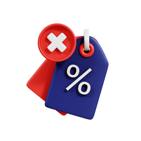 No Discount  3D Icon