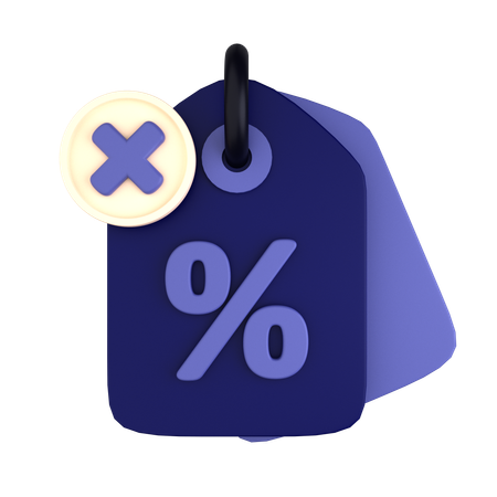 No Discount  3D Icon