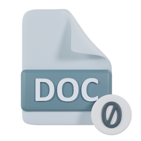 Aucun document  3D Icon