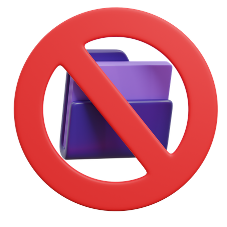 No Document  3D Icon