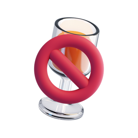No Drink  3D Icon