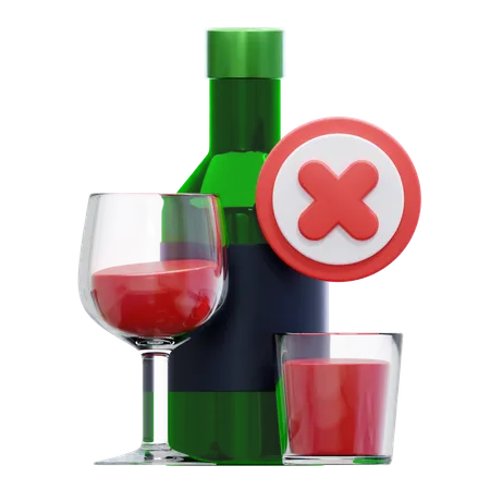 No Drink  3D Icon