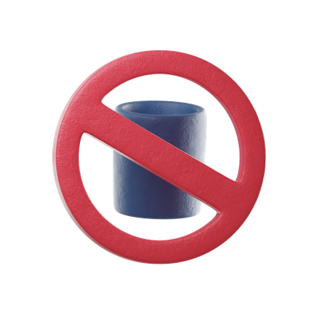 No Drink  3D Icon