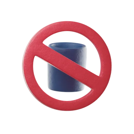 No Drink  3D Icon