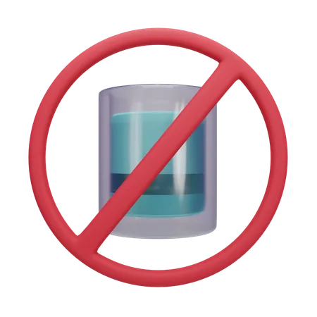 No Drink  3D Icon