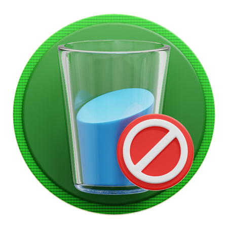 No Drink  3D Icon