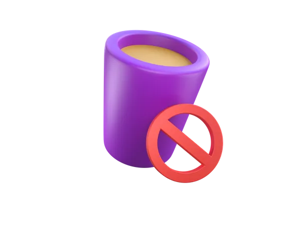 No Drink  3D Icon