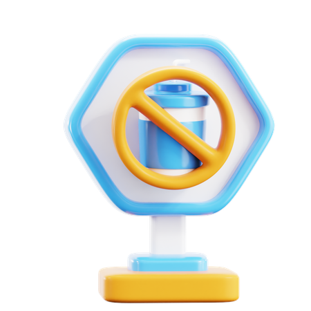 No Drink  3D Icon