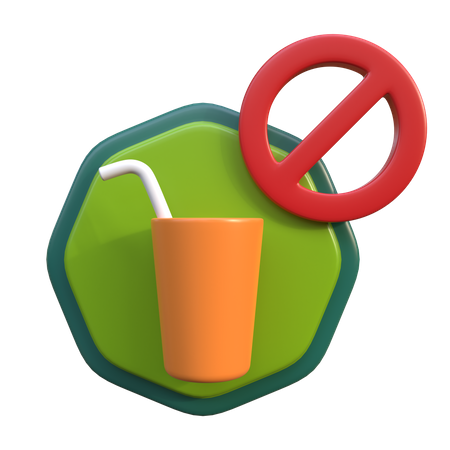 No Drink  3D Icon