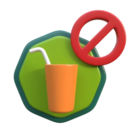 No Drink  3D Icon