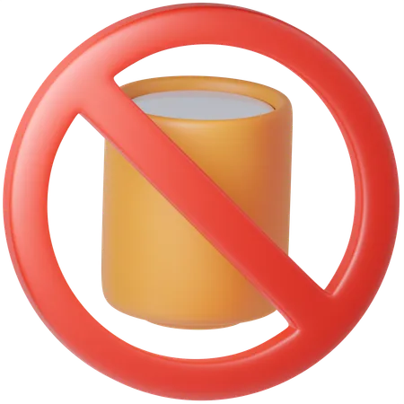 No Drink  3D Icon