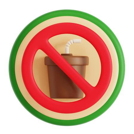 No Drink  3D Icon