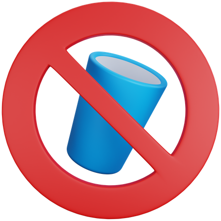 No Drink  3D Icon