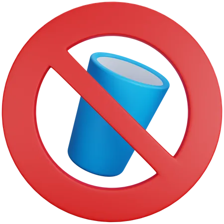 No Drink  3D Icon