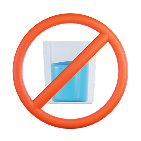 No Drink  3D Icon