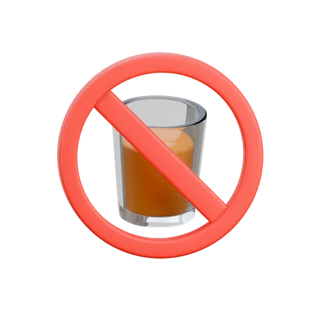 No Drink  3D Icon