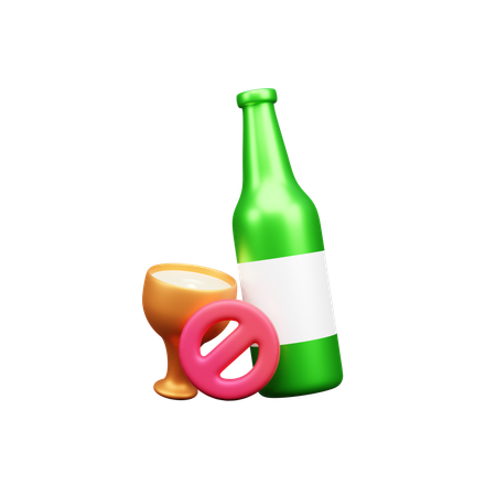 No Drink  3D Icon