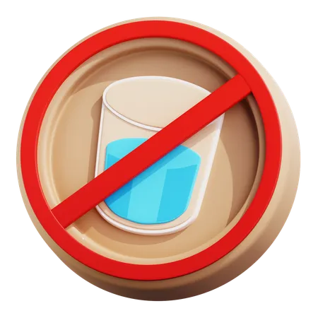 No Drink  3D Icon