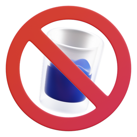 No Drink  3D Icon