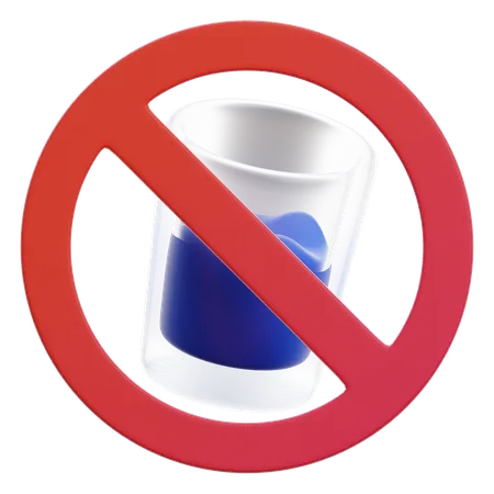 No Drink  3D Icon