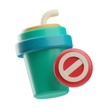 No Drink  3D Icon