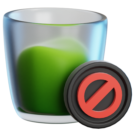 NO DRINK  3D Icon