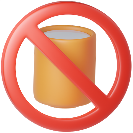 No Drink  3D Icon
