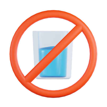 No Drink  3D Icon